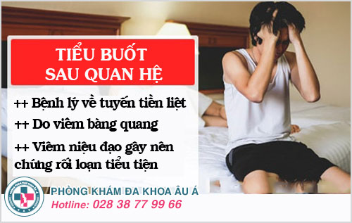  Tiểu buốt sau quan hệ ở nam, nữ do đâu? Có sao không?